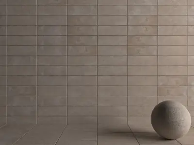 Concrete wall tiles Suite Taupe 20x60 Set 5 Texture