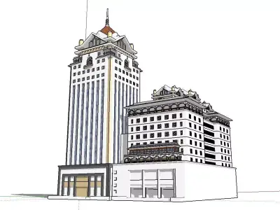 vacation spot-Resort-Fashion Leisure Hotel-0230 3D model