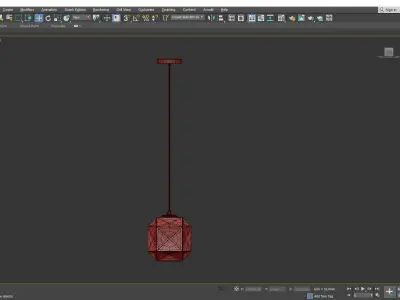 Mimo Cube Pendant Light Low-poly 3D model