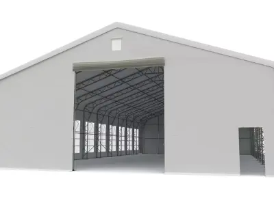 Party or storage tent 15x30m 3D model