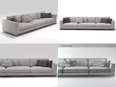 Davis Free 3-seater 3D model