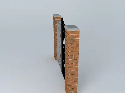 Gates wrought iron gate Free 3D model