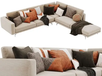 LIONE Corner sofa By Marac 3D model