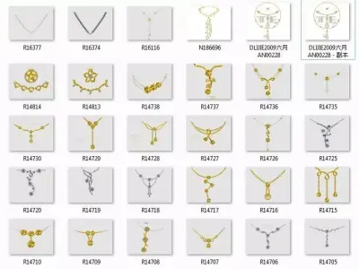 500 Delicate Necklace jcd details bulk collection  3D print model