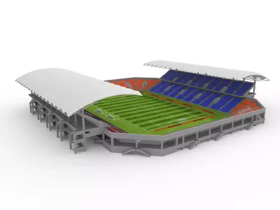 Soccer Stadium 03 3D model