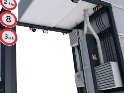 XRay Freight Scanners 3D model