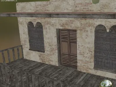 house building 2 Low-poly 3D model