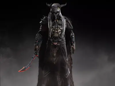 Njohrr from Predator Badlands Low-poly 3D model