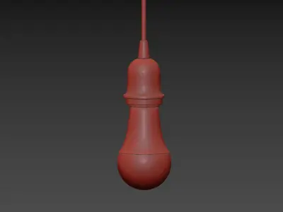 Macaron Floor Lamp L Bleu Et Noir by LAMPADAIRE 3D model