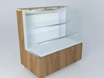 Kit805B Desk Exhibitor Dry Straight 2 doors by Alex Marques Free 3D model