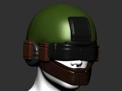 helmet high poly sculpt 3d printable  3D model