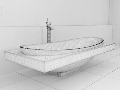 Bath Ceramica Laminia IO 3D model