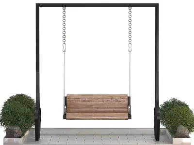 Garden Swing 04 3D model
