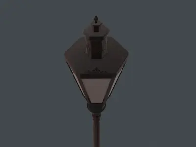 Street Light Low-poly 3D model