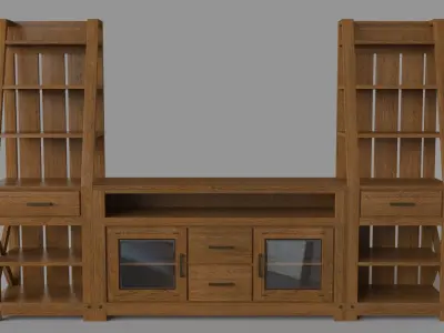 Entertainment Media Console 3D model