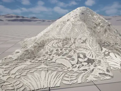 PBR Lace Two birds Texture