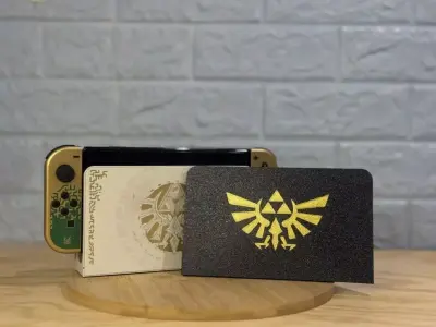 Triforce Nintendo Switch Oled Dock Cover The Legend Of Zelda 3D print model