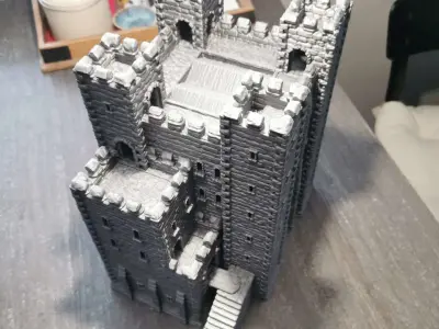 Old Norman Fort Tabletop Terrain 28 MM 3D print model