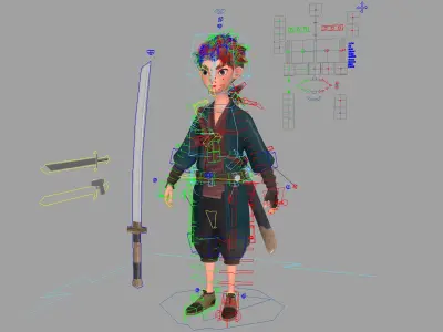  Shao Nian Anim Rig 