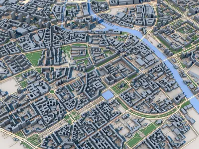 Berlin City Germany 3D model