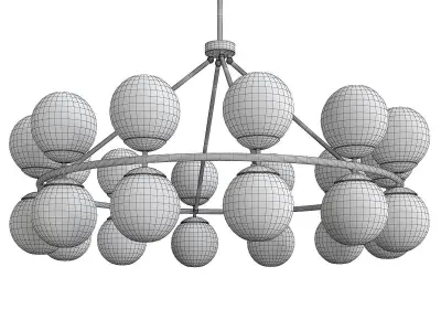 HUTCHINSON CHANDELIER Low-poly 3D model