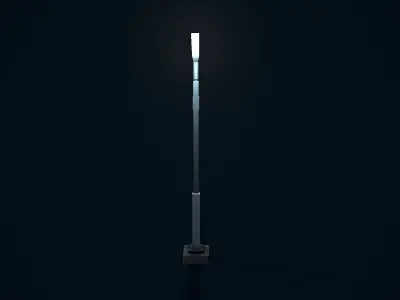 Sci Fi Street Light 2 Low-poly 3D model