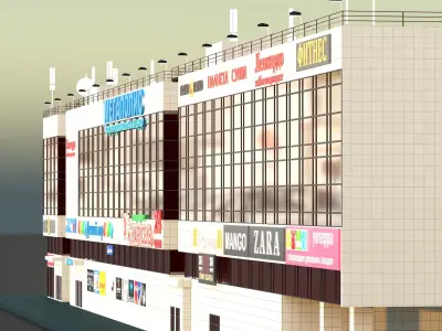 shopping center 3D model