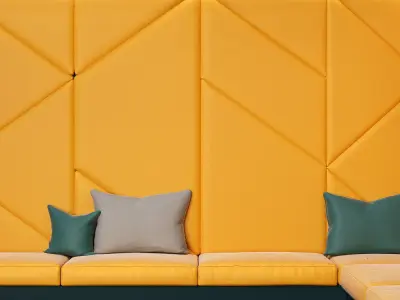 Restaurant and Office Lobi Seating 15 3D model