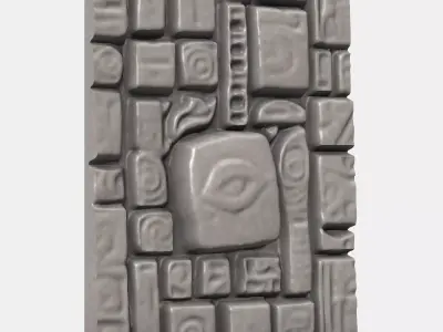 Uneven Stone Barrier Kitbash 3D print model purchase