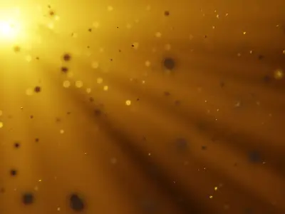 Cinematic Dust Particles - Volumetric Sunlight Scene 3D model