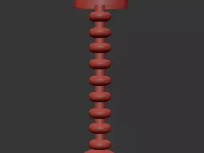 Modern floorlamp 3D Model Low-poly 3D model