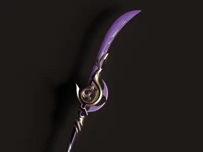 Genshin Impact - Engulfing Lightning - 3d file stl 3D print model