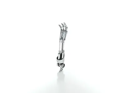 Robot arm imitating Terminator the film 3D model