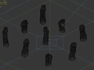 Desert - Mountain - Wind Stone 06 3D model