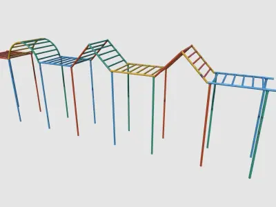 Old Hanging Climber Low-poly 3D model
