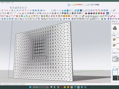 Parametric Wall System SketchUp 3D Model 3D model