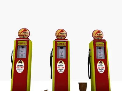 Gas Pump Gilmore 3d model 3D model