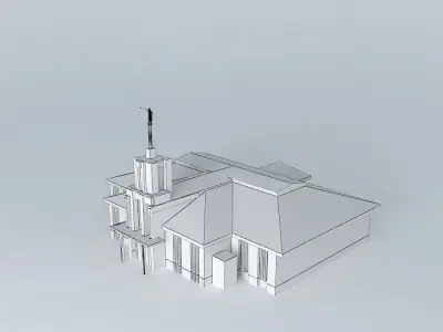 LDS.Templo Mormon, Sydney Australia , 28th operating temple Free 3D model