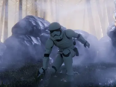 Sci-Fi Combat Trooper 3D Model Robotic Character  3D model