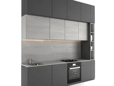 Modern kitchen 3D model 20