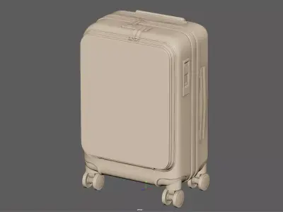 Trolley Suitcase Travel Bag 3D model