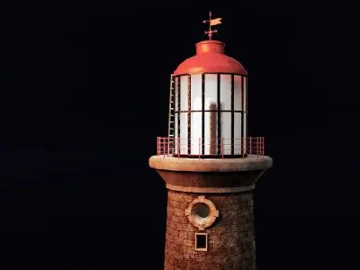Lighthouse Low-poly 3D model