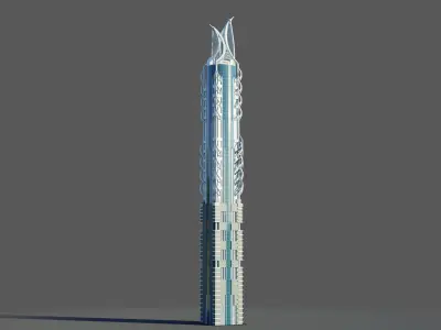 al hekma tower - Dubai 3D model