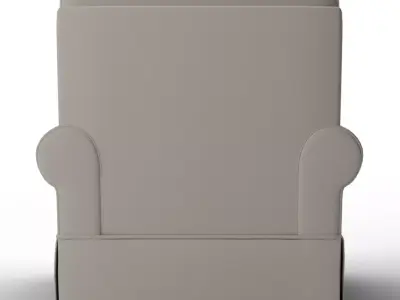 Comfort Swivel Glider - Relaxed Fit Slipcovered Nursery Chair Low-poly 3D model