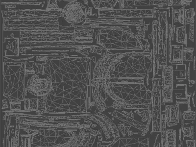 Stylized Medieval Wooden Door - AI Low-poly 3D model