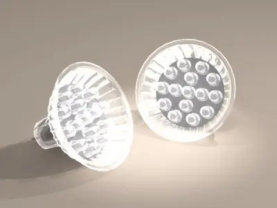 LED lamp 3D model
