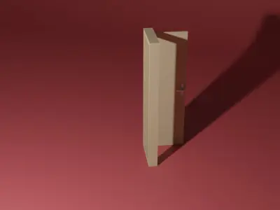Room door 3D model purchase