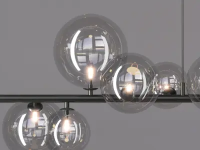Mita Nordic Chandelier lighting 3D model