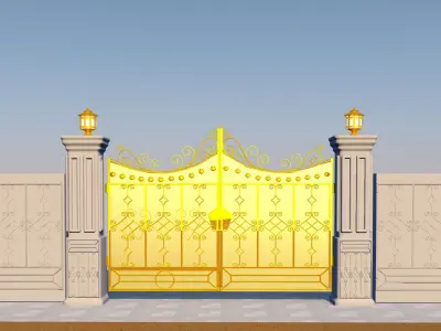 Gate For a House 3D model
