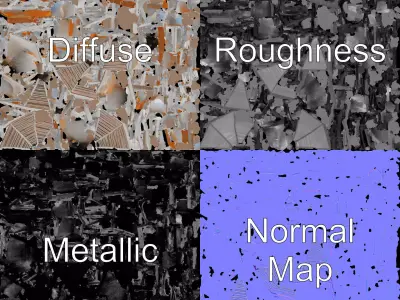 Elegant Gazebo model pack Low-poly 3D model